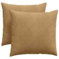 vidaXL Vankúše na pohovku 2 pcs Hnedá 45 x 45 cm Kordúrová tkanina