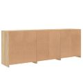vidaXL Komoda s LED svetlami dub sonoma 181,5x37x67 cm