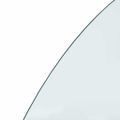 vidaXL Krbová sklenená doska polkruhová 1200x600 mm