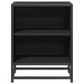 vidaXL Nočné stolíky 2 ks čierne 40x31x50 cm kompozitné drevo+kov