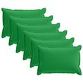 vidaXL Poťah na podložku 6 ks HOUTEN Zelená 30 x 50 cm Polyester