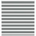 vidaXL Zebra roleta tmavošedá 140x100 cm šírka látky 135,9cm polyester