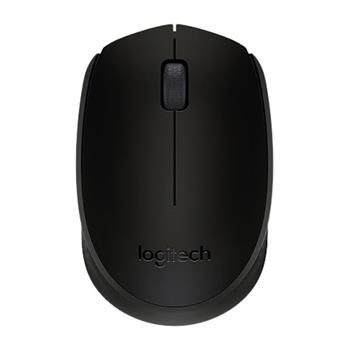 Logitech myš Wireless Mouse B170, bezdrôtová, optická, 3 tlačidlá, bezdrôtový prijímač USB, čierna