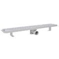 vidaXL Rovný sprchový odtok 2 ks vlnovka 730x140 mm nehrdzavejúca oceľ