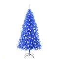 vidaXL Vianočný stromček Modrá 180 cm PVC