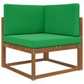 vidaXL Vankúš na vonkajšiu pohovku Polyester Zelená 80 x 80 cm