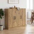 vidaXL Servírovacia skriňa Dub artisan 89 x 34,5 x 77 cm