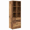 vidaXL Highboard so zásuvkou Staré drevo 45,5 x 34 x 127 cm