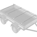 vidaXL Nosník plachty na prívesy 4 Strieborná 136-218 cm Hliník