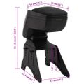 vidaXL Lakťová opierka do auta univerzálna čierna 13x33x(33-53) cm ABS