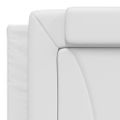 vidaXL Rám postele Viana s LED bez matraca biely 180x200 cm