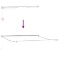 vidaXL Sklopná markíza Žltá a oranžová 350 x 250 x 165 cm