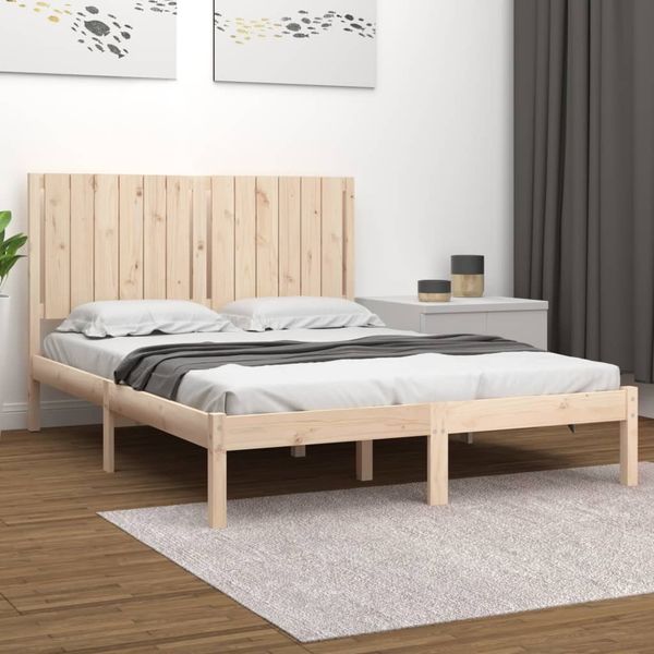vidaXL Posteľ bez matraca 140x190 cm borovicový masív