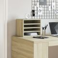 vidaXL Organizér na stôl dub sonoma 36x26x29,5 cm kompozitné drevo
