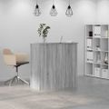 vidaXL Recepčný stôl sivý dub sonoma 100x50x103,5 cm kompozitné drevo