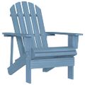 vidaXL Záhradná stolička Adirondack jedľový masív modrá