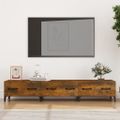 vidaXL TV skrinka dymový dub 150x34,5x30 cm spracované drevo