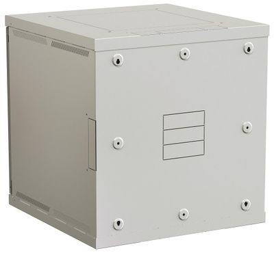 SOLARIX Rozvaděč nástěnný SENSA 12U 600mm, dveře plech, RAL 7035, SENSA-12U-66-21-G Rozvadec, nástenný, 19", výška 12U, 600×600, nosnost 45kg, jednodílný, plech. dvere, šedý
