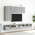 vidaXL TV nástenné skrinky 2ks sivé sonoma 60x30x30cm kompozitné drevo