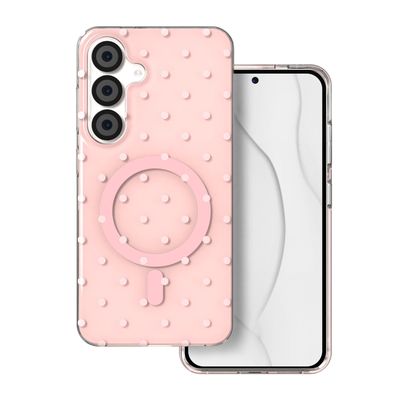 Bubble Dots Mag puzdro pre Samsung S24 / S25 ružové