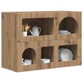 vidaXL Servírovacia skriňa ELST Remeselný dub 80,5 x 35 x 59 cm