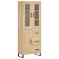 vidaXL Vysoká skrinka dub sonoma 69,5x34x180 cm spracované drevo