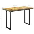 vidaXL Jedálenský stôl, nohy v tvare O 120x60x77 cm, recyklovaný masív