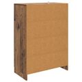 vidaXL Servírovacia skriňa so zásuvkou Staré drevo 66 x 34,5 x 92 cm