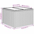 vidaXL Súprava záhradných pohoviek 7 ks Šedá a námornícka modrá