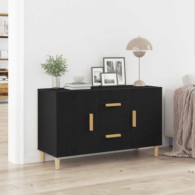 vidaXL Komoda, čierny dub 100x36x60 cm, imitácia dreva