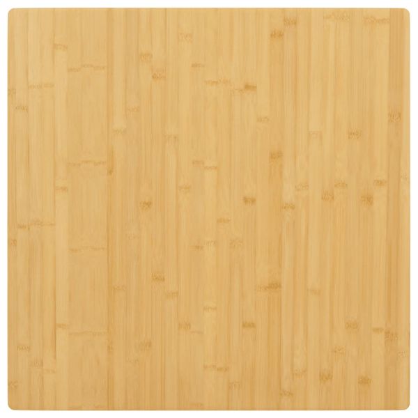 vidaXL Stolová doska 90x90x2,5 cm bambus