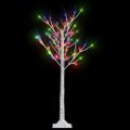 vidaXL Vianočný stromček/vŕba 120 LED 1,2 m, farebná, dovnútra/von