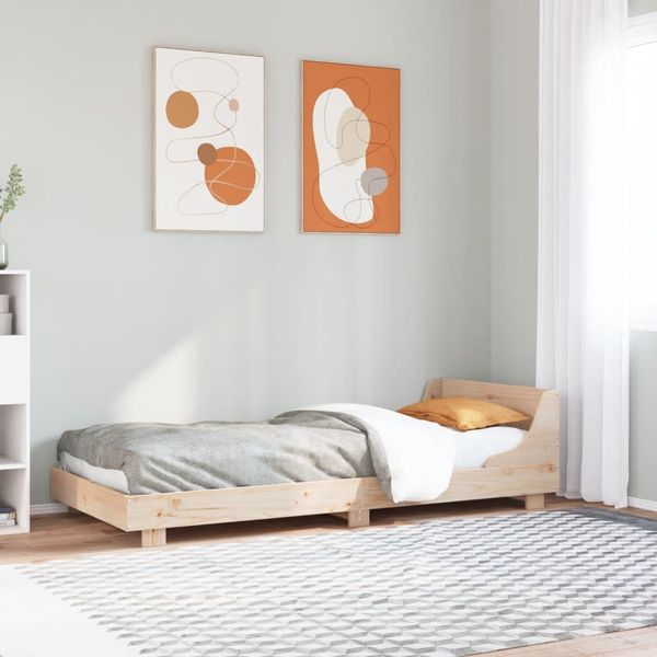 vidaXL Posteľ bez matraca 75x190 cm masívna borovica