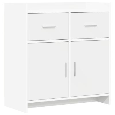 vidaXL Servírovacia skriňa Biela 75 x 36 x 80 cm Kompozitné drevo