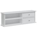 vidaXL Sada toaletného stolíka FAUSKE 2 ks Biela 76 x 50 x 103,5 cm