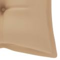 vidaXL Záhradná lavička s podložkou 120 cm bambus