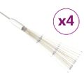 vidaXL Vonkajšie vianočné prskavky 4 ks, modré 20 cm, 560 LED