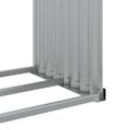 vidaXL Držiak na polená zelený 120x45x140 cm pozinkovaná oceľ