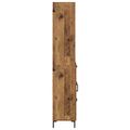 vidaXL Highboard Staré drevo 69,5 x 34 x 180 cm Kompozitné drevo
