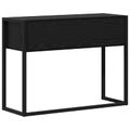 vidaXL Koncový stôl Čierny dub 100 x 36 x 75 cm Kompozitné drevo