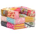 vidaXL Modulárna taburetka, patchwork, látka