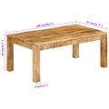 vidaXL Konferenčný stolík 100x55x40 cm masívne mangovníkové drevo