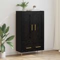 vidaXL Highboard Čierny dub 69,5 x 31 x 115 cm Kompozitné drevo