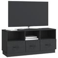 vidaXL TV skrinka Čierna 102 x 34,5 x 47 cm Kompozitné drevo