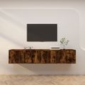 vidaXL Nástenné TV skrinky 2 ks dymový dub 100x34,5x40 cm
