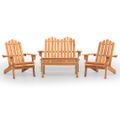 vidaXL 4-dielna záhradná sedacia súprava Adirondack akáciový masív