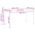 vidaXL Barový stôl Biela 200 x 100 x 105 cm Masívne borovicové drevo
