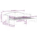 vidaXL Denná posteľ s rozkladacou posteľou žltá 80x200 cm zamat