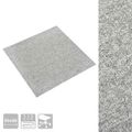 vidaXL Koberec 20 ks Svetlosivá 50 x 50 cm 100% polypropylén