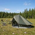 vidaXL Tipi stan 18-miestny Armádna zelená Polyester a oceľ